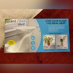 White Plant Caddy Shelf